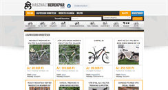 Desktop Screenshot of hasznaltkerekpar.com